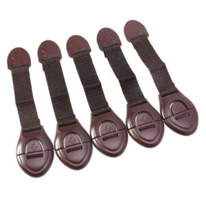 5pcs/lot Brown Safety Locks Child Proof Infant Protector