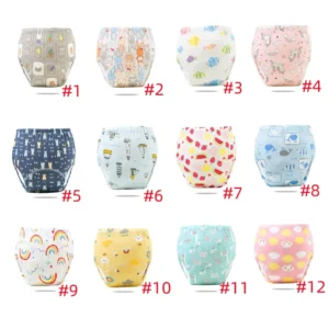 Baby Reusable Cotton TPU WaterProof Cartoon Potty Training Pants