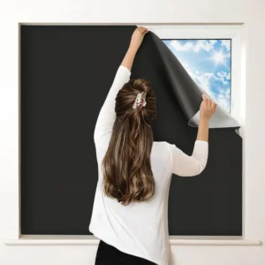 DIY Portable Temporary Blocking Film Cloth 100% Blackout Window Blind for Nursery