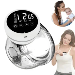 Lightweight Wearable Hands Free Electric Breast Pumps with LED Display