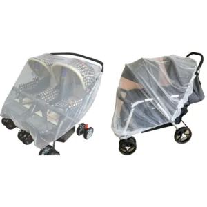 Double Stroller Anti-Bug Mosquito Net Mesh Cover