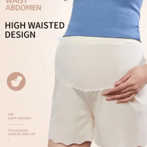Elegant Ice Silk Maternity Safe Leggings for Summer