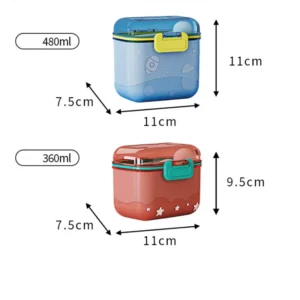 Portable Cartoon Toddler Snack Container Sealing Box
