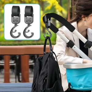 Rotate 360 Degree Hook Pram Organizer Bag Hanger